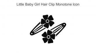 Little Baby Girl Hair Clip Monotone Icon In Powerpoint Pptx Png And Editable Eps Format