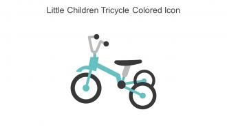 Little Children Tricycle Colored Icon In Powerpoint Pptx Png And Editable Eps Format