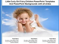 Little curly girl fairy children powerpoint templates with all slides ppt powerpoint