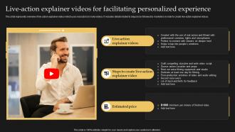 Live Action Explainer Videos For Facilitating Personalized Synthesia AI Text To Video AI SS V