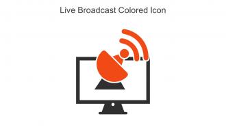 Live Broadcast Colored Icon In Powerpoint Pptx Png And Editable Eps Format