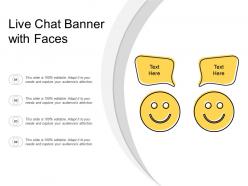 Live Chat Banner With Faces