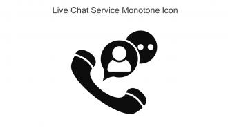 Live Chat Service Monotone Icon In Powerpoint Pptx Png And Editable Eps Format