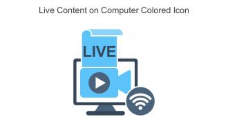 Live Content On Computer Colored Icon In Powerpoint Pptx Png And Editable Eps Format