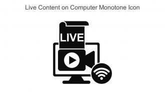 Live Content On Computer Monotone Icon In Powerpoint Pptx Png And Editable Eps Format