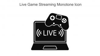 Live Game Streaming Monotone Icon In Powerpoint Pptx Png And Editable Eps Format