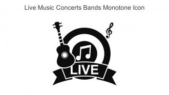 Live Music Concerts Bands Monotone Icon In Powerpoint Pptx Png And Editable Eps Format