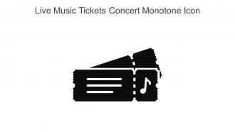 Live Music Tickets Concert Monotone Icon In Powerpoint Pptx Png And Editable Eps Format