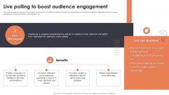 Live Polling To Boost Audience Engagement Event Planning For New Product Launch
