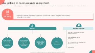 Live Polling To Boost Audience Engagement Tasks For Effective Launch Event Ppt Rules