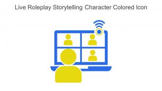 Live Roleplay Storytelling Character Colored Icon In Powerpoint Pptx Png And Editable Eps Format