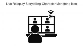 Live Roleplay Storytelling Character Monotone Icon In Powerpoint Pptx Png And Editable Eps Format