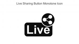 Live Sharing Button Monotone Icon In Powerpoint Pptx Png And Editable Eps Format