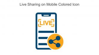 Live Sharing On Mobile Colored Icon In Powerpoint Pptx Png And Editable Eps Format