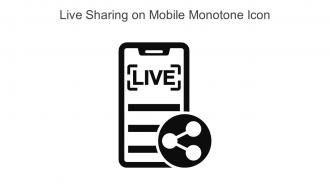Live Sharing On Mobile Monotone Icon In Powerpoint Pptx Png And Editable Eps Format