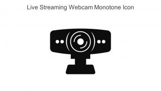 Live Streaming Webcam Monotone Icon In Powerpoint Pptx Png And Editable Eps Format
