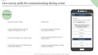 Live Survey Polls For Communicating During Event Enterprise Event Communication Guide