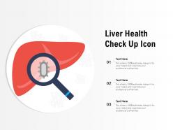 Liver health check up icon