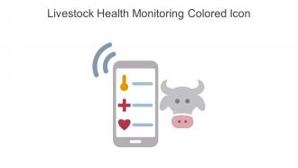 Livestock Health Monitoring Colored Icon In Powerpoint Pptx Png And Editable Eps Format