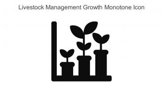 Livestock Management Growth Monotone Icon In Powerpoint Pptx Png And Editable Eps Format