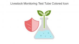 Livestock Monitoring Test Tube Colored Icon In Powerpoint Pptx Png And Editable Eps Format