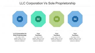 Llc corporation vs sole proprietorship ppt powerpoint presentation professional demonstration cpb