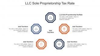LLC Sole Proprietorship Tax Rate Ppt Powerpoint Presentation Microsoft Cpb