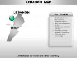 Llebanon country powerpoint maps