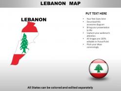 Llebanon country powerpoint maps