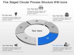 44595826 style circular loop 5 piece powerpoint presentation diagram infographic slide