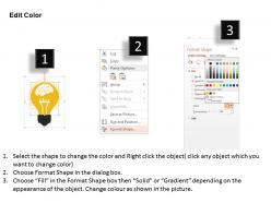Lm idea generation bulb mind diagram flat powerpoint design