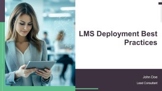 LMS Deployment Best Practices PPT Template AT