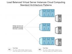 Load Balanced Virtual Server Instances Cloud Computing Standard Architecture Patterns Ppt Diagram