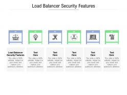 Load balancer security features ppt powerpoint gallery demonstration cpb
