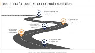 Load Balancing Roadmap For Load Balancer Implementation