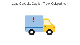 Load Capacity Caution Truck Colored Icon In Powerpoint Pptx Png And Editable Eps Format