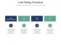 Load testing procedure ppt powerpoint presentation summary structure cpb