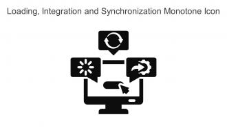 Loading Integration And Synchronization Monotone Icon In Powerpoint Pptx Png And Editable Eps Format