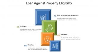 Loan against property eligibility ppt powerpoint presentation file deck cpb