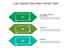 Loan against securities interest rate ppt powerpoint presentation summary cpb