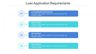 Loan Application Requirements In Powerpoint And Google Slides Cpb