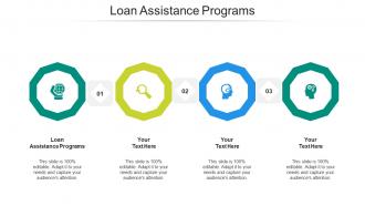 Loan assistance programs ppt powerpoint presentation ideas portfolio cpb