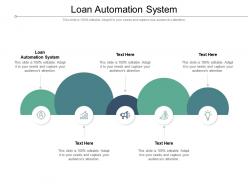 Loan automation system ppt powerpoint presentation ideas graphics cpb