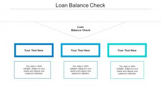 Loan balance check ppt powerpoint presentation summary introduction cpb
