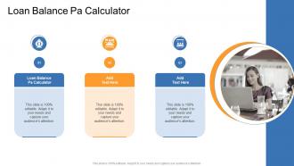 Loan Balance Pa Calculator In Powerpoint And Google Slides Cpb
