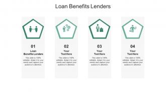 Loan benefits lenders ppt powerpoint presentation professional slide cpb