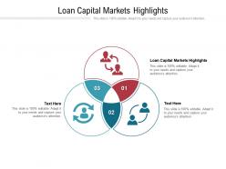 Loan capital markets highlights ppt powerpoint presentation pictures display cpb