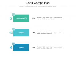Loan comparison ppt powerpoint presentation portfolio slide cpb