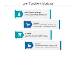 Loan conditions mortgage ppt powerpoint presentation model professional cpb