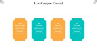 Loan cosigner denied ppt powerpoint presentation infographic template design cpb